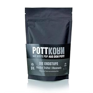 Pottkorn – Endstufe, Popcorn mit weißem Trüffel & Meersalz, 80g
