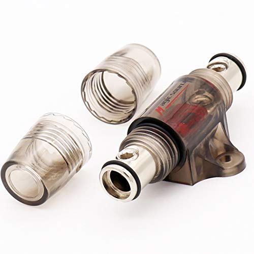 Magicsource In-Line Mini Anl Fuse Holder 4/8 Gange Awg In 4/8 Gange Awg 1-Way Out Copper High Conductive Finish With 60A Mini Fuse For Car Audio Battery Fuse Block #TOP4