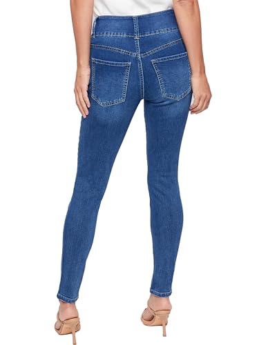 Royalty For Me Women's Essential 3 Button High Rise Skinny Jean with Functional Front Pockets3