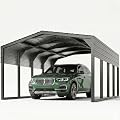 12x20FT Metal Carport Heavy Duty, 2"x2" Galvanized Steel Frame & 29-Guage Leakproof Roof, All-Weather Resistant 140MPH | 40 PSF Snow Bearing, Outdoor Car Shed for Vehicles, Outdoor Storage,Black