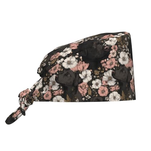 Image of Adjustable Scrub Cap with Sweatband, Breathable Working Hat for Men /Women