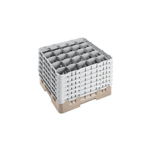 Camrack Glass Rack, W/6 Extenders, Full Size, 25 Compartments, 3-1/2'' Max. Dia., 11-3/4'' Max. (2 Pieces/Unit)