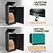 Express Package Delivery Box for Outside, Ultra Large Parcel Drop Boxes with Lock Made of Automotive Steel, Waterproof Anti-Theft Parcel Drop Box with Secure Storage for Home Business (50IN)