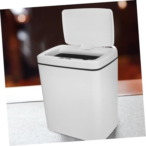 Bote de basura rectangular inteligente Luxshiny blanco miniatura 7