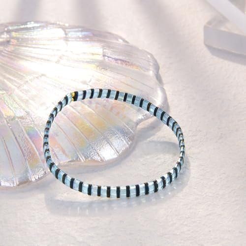 Image of KELITCH Women Tila Beads Stretch Bracelets Handmade Women Charm Strand Beaded Bracelets Summer Jewelry