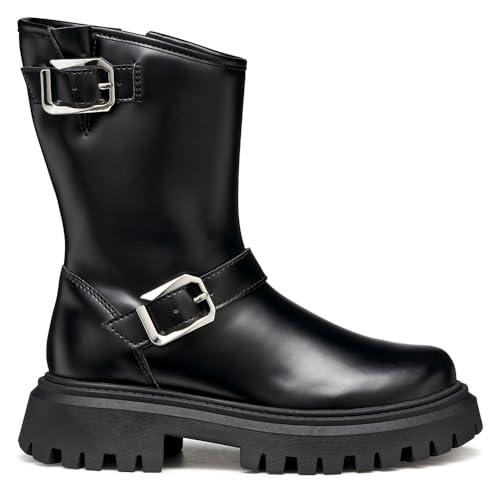 Bottines à la cheville Geox fille Maquinnens chaussures cuir respirantes