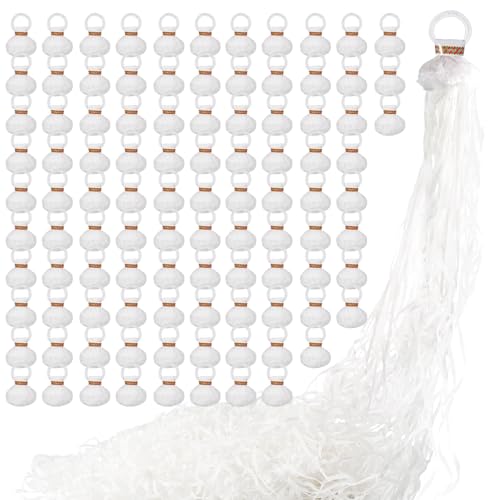 No Mess Streamers White Confetti Poppers (100-Pack)