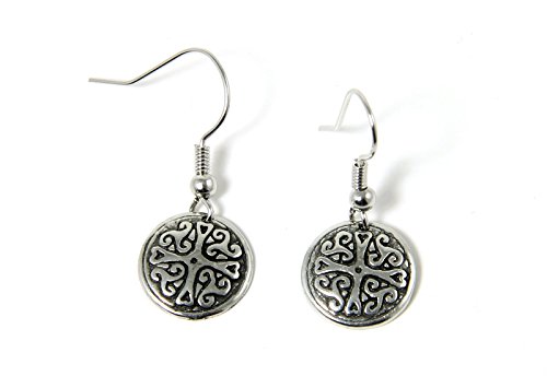 Celtic Cross Earrings Pewter Irish Jewelry Made in Ireland