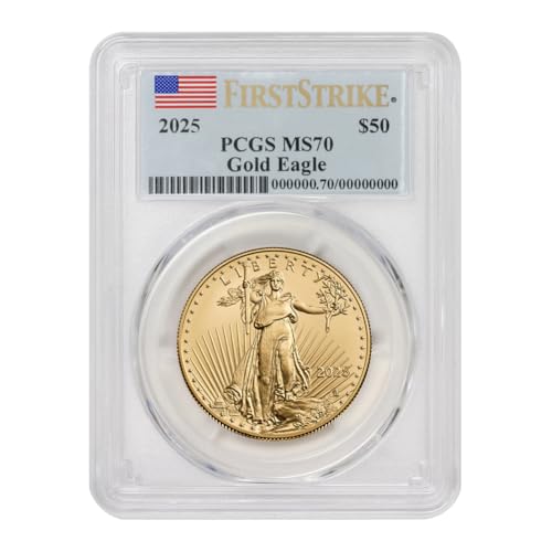 2025 No Mint Mark 1oz American Gold Eagle MS-70 First Strike Flag Label $50 PCGS MS70