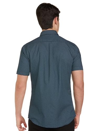 Image of Van Heusen Casual Printed Shirt for Men| Premium Cotton| Half Sleeves| Slim Fit |Breathable Fabric