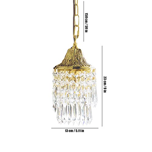 Suspension en cristal de luxe et laiton massif style carillon