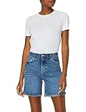 pieces high waist betty jeggings High-Waist Shorts Pieces NOS Damen PCLEAH MOM HW MB213-BA/NOOS Shorts, Blau (Medium Blue Denim), 36 (Herstellergröße: S)