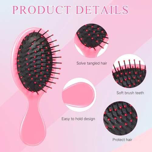 Set de 24 Mini Cepillos y Peines para Cabello Mojado miniatura 3