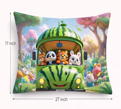 Image of 7D Flat Bedsheet 400TC Sheet Set, Kids Design bedsheet, Floral Design, Decorative Bedding with Daisy Pattern, Kids Room Decor, 90X100 Inch (Bus)