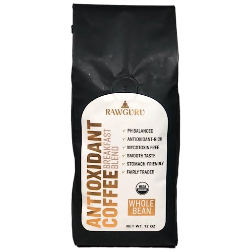 RawGuru Organic Antioxidant Coffee Breakfast Blend 12 oz miniatura 1