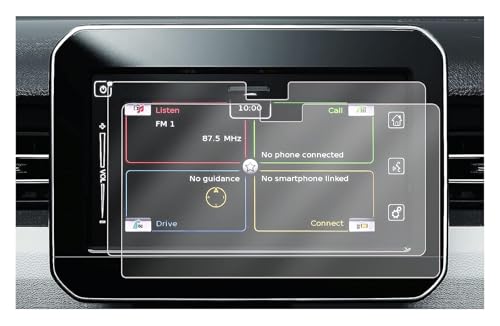 Verre trempé voiture LCD anti-rayures pour écran tactile 7"