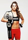 Ronda Rousey UFC Poster, 36 x 24 inches, Framed, Black, Modern, Contemporary, Bedroom