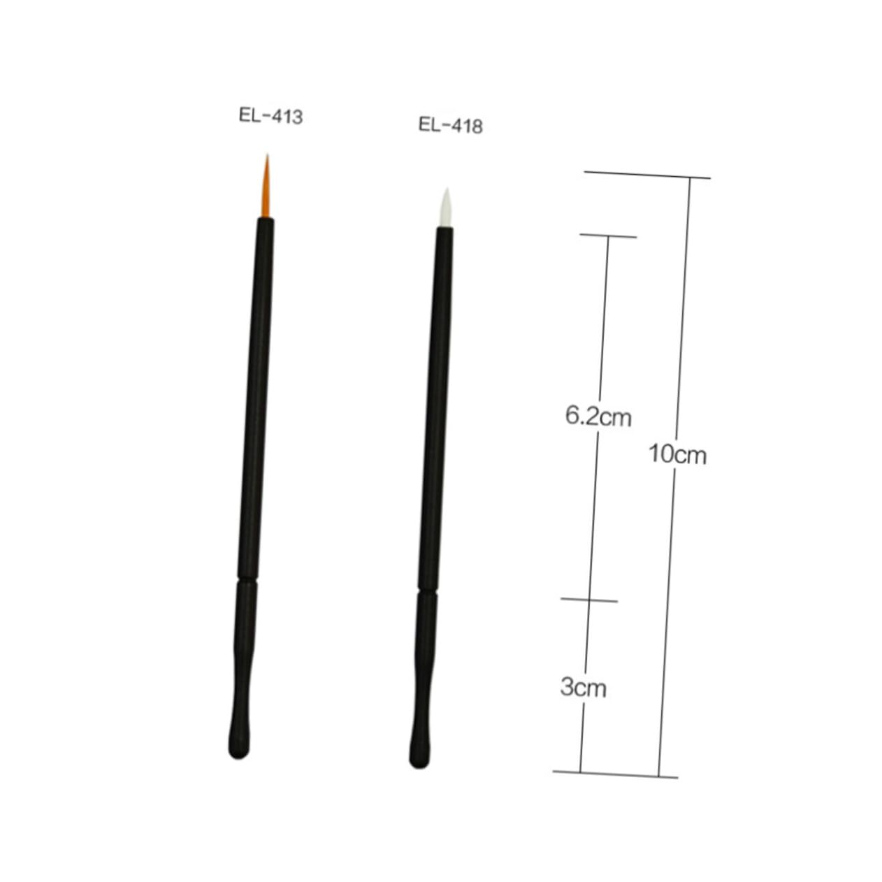 Healeved 50pcs Disposable Eyeliner Wands Eye Makeup Brushes for Eye Liner Brush Tools