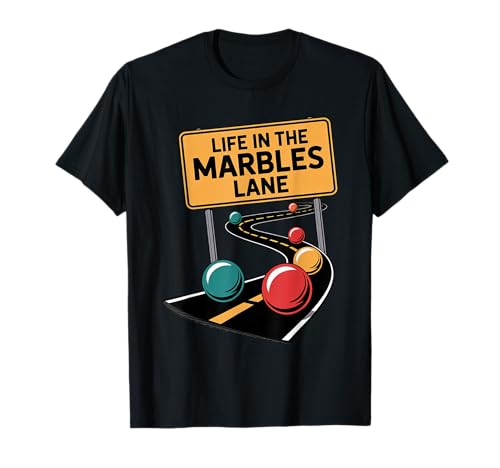 Marble Race Track Design For Competitive Racers T-Shirt