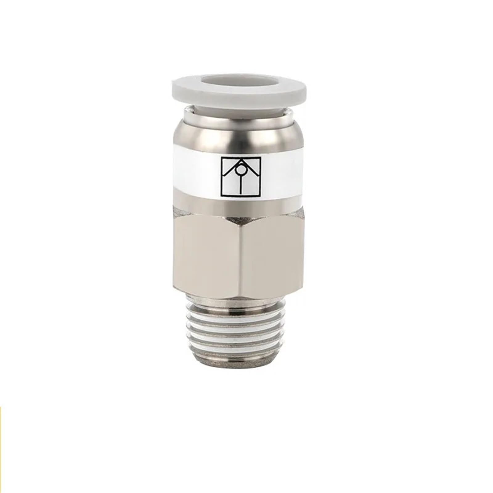 Raccord pneumatique en cuivre nickelé SPC8-01 robuste anti-corrosion pour réseau industriel