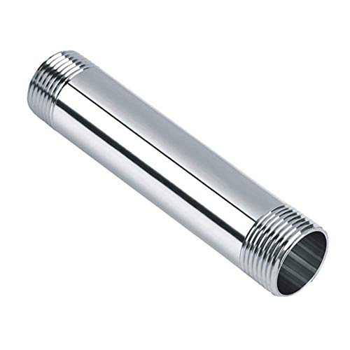 Beduan Edelstahl-Rohrverschraubungen, 1,27 cm NPT x 1,27 cm NPT Außengewinde, 20,3 cm Länge, Nippelgussrohr Cover