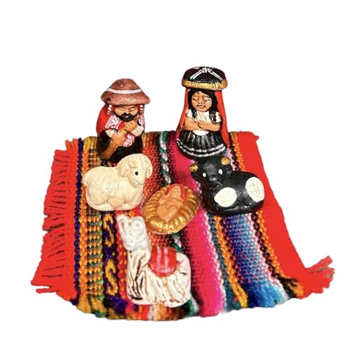 Zoeartcrafts - Tiny Peruvian Nativity Scene 6 pcs set 1