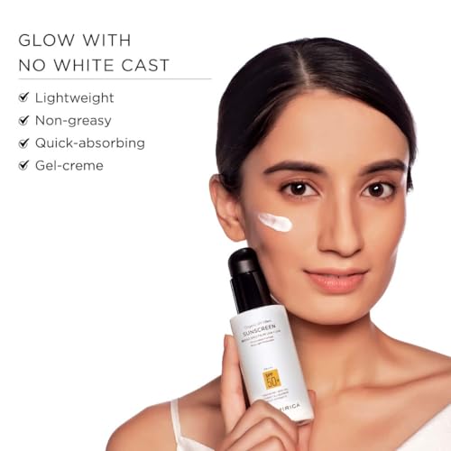 Image of Kimirica Everyday Glow Sunscreen with SPF 50+ PA+++ | Broad Spectrum Protection with organic UV filters | Lightweight cream leaves no white cast | Suitable for every skin type,100ml