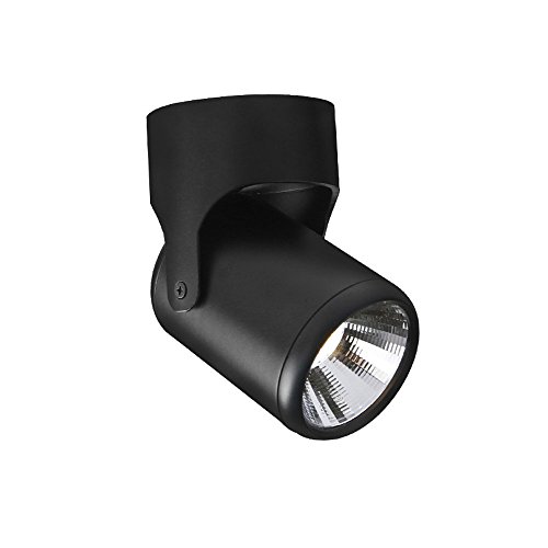 Plafonnier LED COB salon Korridor rotatif 360 moderne noir
