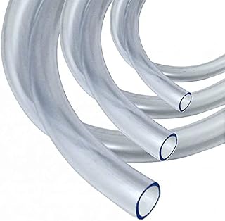 16mm Inside Diameter x 19mm Outside Diameter 5 Metres Clear PVC Flexible Flexible Vinyl Pipe Water Hose Fish AQAURIUM Pond AIR TUBING Food Grade - PENTECH MOULDING CO LTD - Made in England