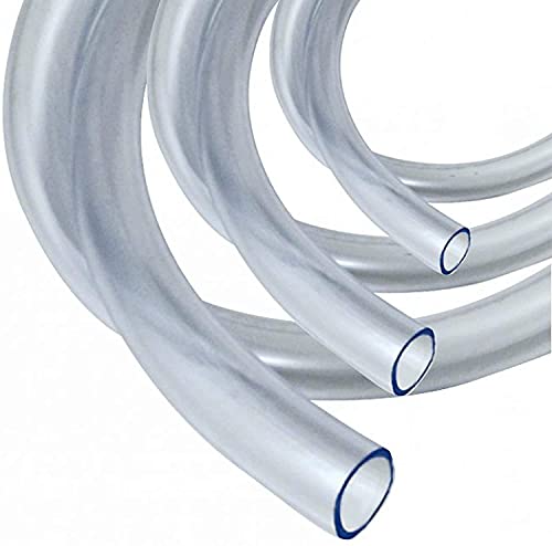 16mm x 19mm 2 Metres Clear PVC Flexible Tube Water Air Tubing Plastic Fish Aquarium Pond Hydroponics Hose Pipe Food Grade Hose UK Manufactured PENTECH