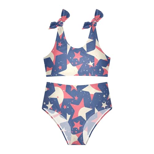 KLL 4th July American Independence Day Girls' 2 Piece Bikini Set Beach Bathing Suit Swimming Suits Cute Shoulder Strap3