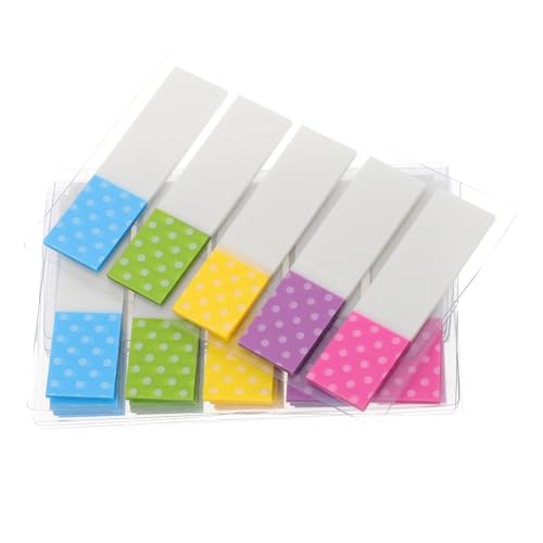 ledmomo 6パック 透明素材のマーカータブ 学生 オフィス用粘着ページステッカー 便利な類インデックスシール ノートや書籍のページマーキン