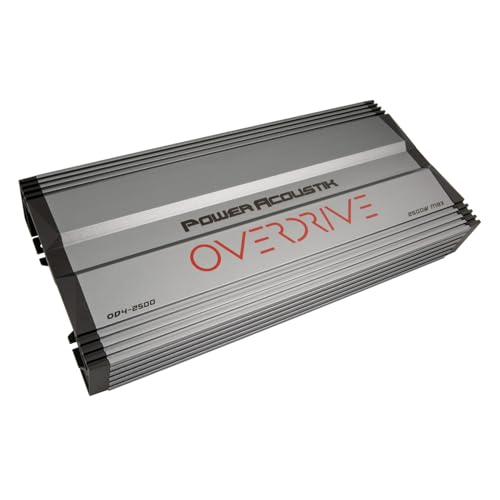 Power Acoustik OD4-2500D - 2 500 Watt 4-Channel Car Amplifier | Class AB High Power Multi-Channel Amp for Speakers & Subwoofers Full Range Car Audio Upgrade