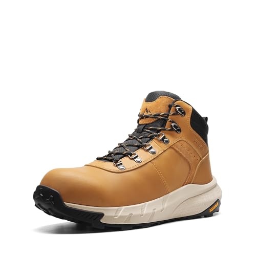 Image of NORTIV 8 Composite Toe Boots for Men Work Boots Anti-Fatigue Waterproof Lightweight Non-Slip ASTM F2412-24 for Warehouse Construction DriftShield-nano