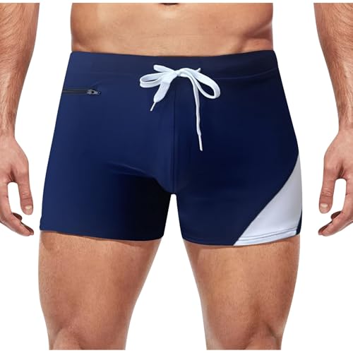 Men's High Elasticity Swim Trunks Quick Dry Beach Shorts Swim Shorts Swimwear Bathing Shorts Elastic Waist Trousers