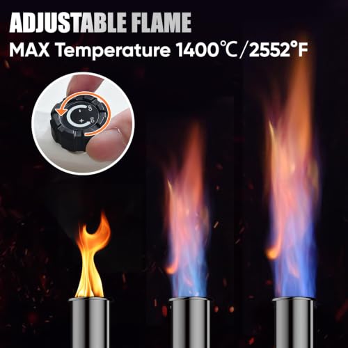Image of Propane Torch Gun, Adjustable Flame & Safety Lock, BBQ /Camping