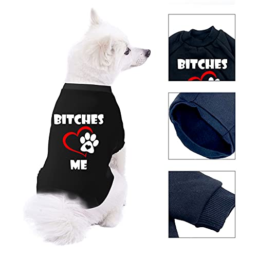 Dog Shirts Love Me Funny T-Shirt Pet Clothes Soft Breathable Hoodie Sweater For Small Dogs Cats Puppy S #TOP3