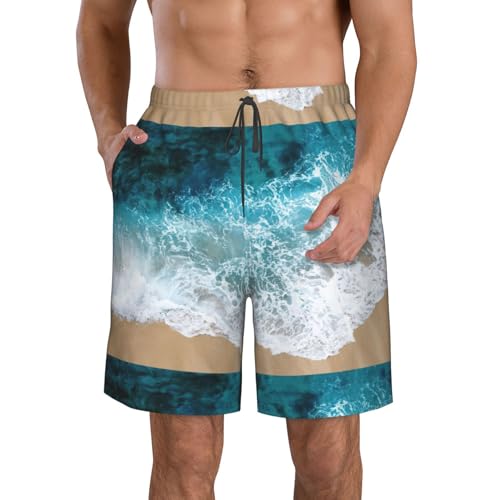 Bañador de olas oceánicas para hombre ideal para paseos veraniegos y tardes de piscina