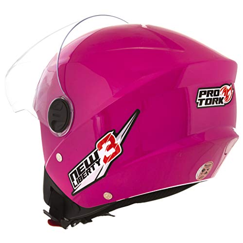 Pro Tork Capacete New Liberty Three 56 Rosa