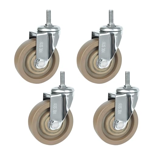 Aenmezen 4Zbg 3C` XCx LX^[ M12*30mm lWt Xe LX^[ mCYȂ HƗp LX^[ ׏d 300 kg ԁEDIYƋLbg(Swivel,100mm)