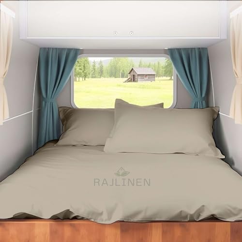 Rajlinen Queen RV Camper Sheet Set (60x75) Egyptian Cotton