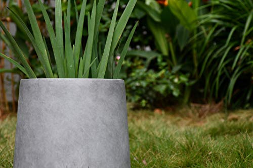 Kante RF2015022B-C80021 15.3 Inch Dia Round Concrete Planter, Outdoor Indoor Large Plant Pots Containers With Drainage Hole And Rubber Plug For Home Garden Patio thumb #7