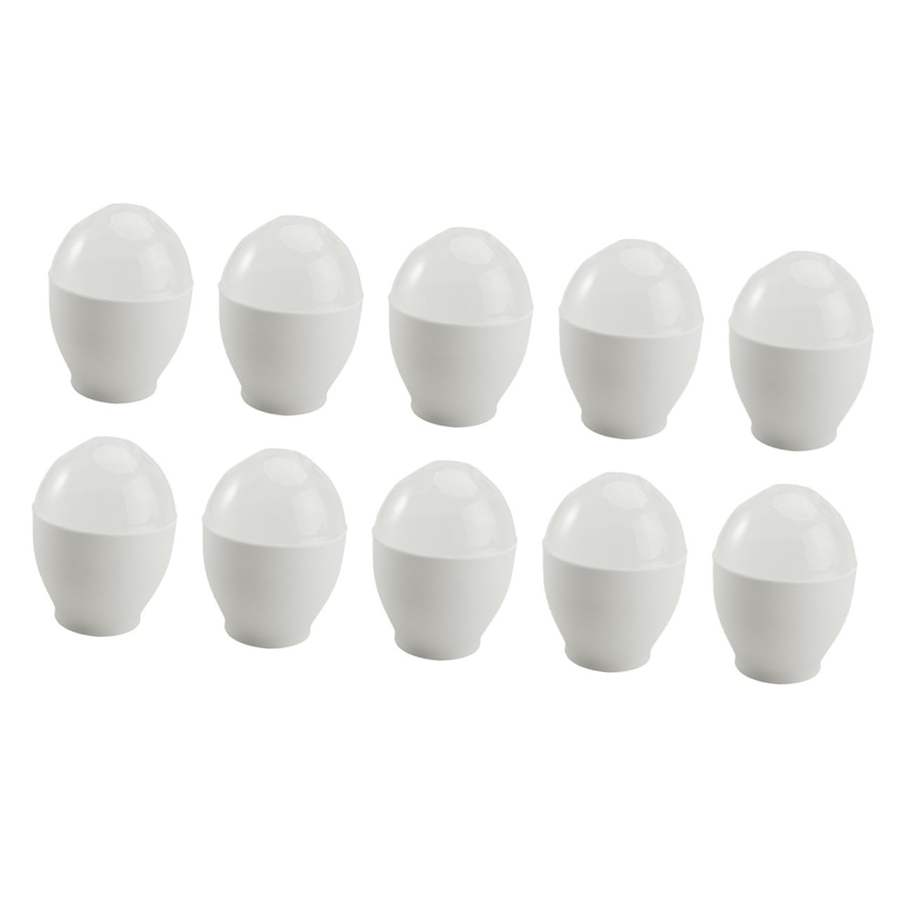 NAMOARLY 10Pcs Egg Poaching Cups Microwave Egg Cooker Food Grade Egg Holders for Stylish Breakfast Versatile for Home Restaurant Use Design