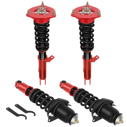 SCITOO Coilover Suspensions Shock Struts Kits Assembly Shocks Struts fit for 2003-2008 for Toyota Corolla /2003-2008 for Toyota Matrix (Not Fit AWD or XRS Model) - Red