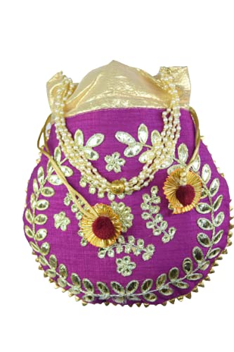 Mujeres Potli Gota Patti Beautiful And Women By Indian Collectible, Multi