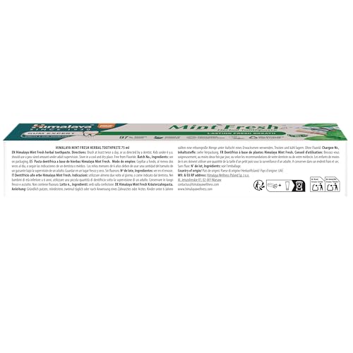 Himalaya Mint Fresh Herbal Toothpaste Gum Expert Range for Healthy, Protected Gums and Fresh Breath, 75 ml – Ansicht 3