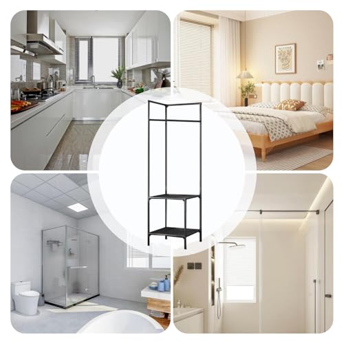 Support d'angle de vêtements en métal pour optimiser les petits espaces de rangement