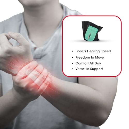 Image of Life Wear Wrist Wrap with Thumb Loop, Neoprene Wrist Support for Pain Relief, Compression and Sports, Adjustable Wrap for Men and Women, Gym, Typing, Tendonitis, Carpal Tunnel, 1 Unit, Universal Size