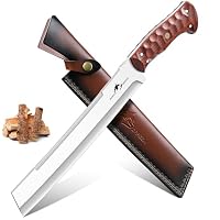 Purple Dragon – Purple Dragon Großes Outdoor Messer mit Holzgriff und Scheid