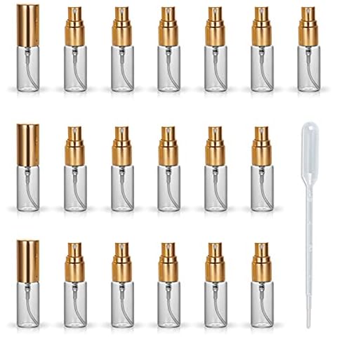 ZbFwmx 5ML Glass Spray Bottle - Empty Refillable Container Essential Oils, Cleaning Products, Homemade Cleaners, Misting Plants with Water Vinegar Mixtures for Cleaning or Cooking Cover